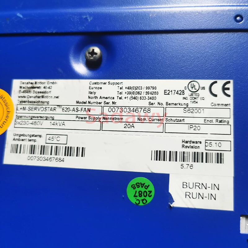 Kollmorgen S62001 620-AS Servo Driver Controller