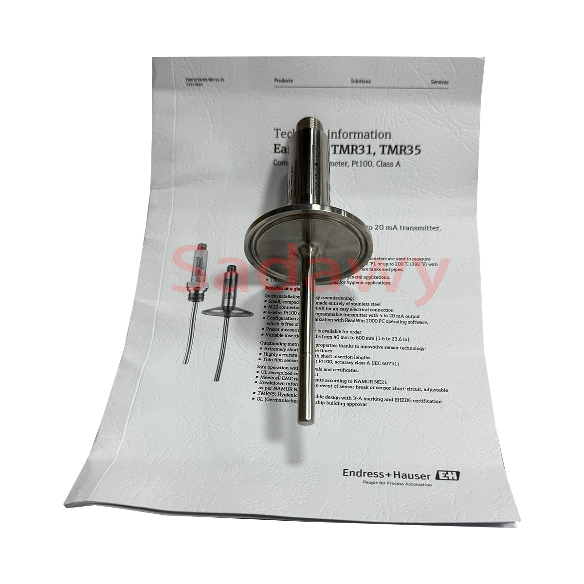 E+H TMR35-U1BAACAB1ABA Hygienic Compact Thermometer