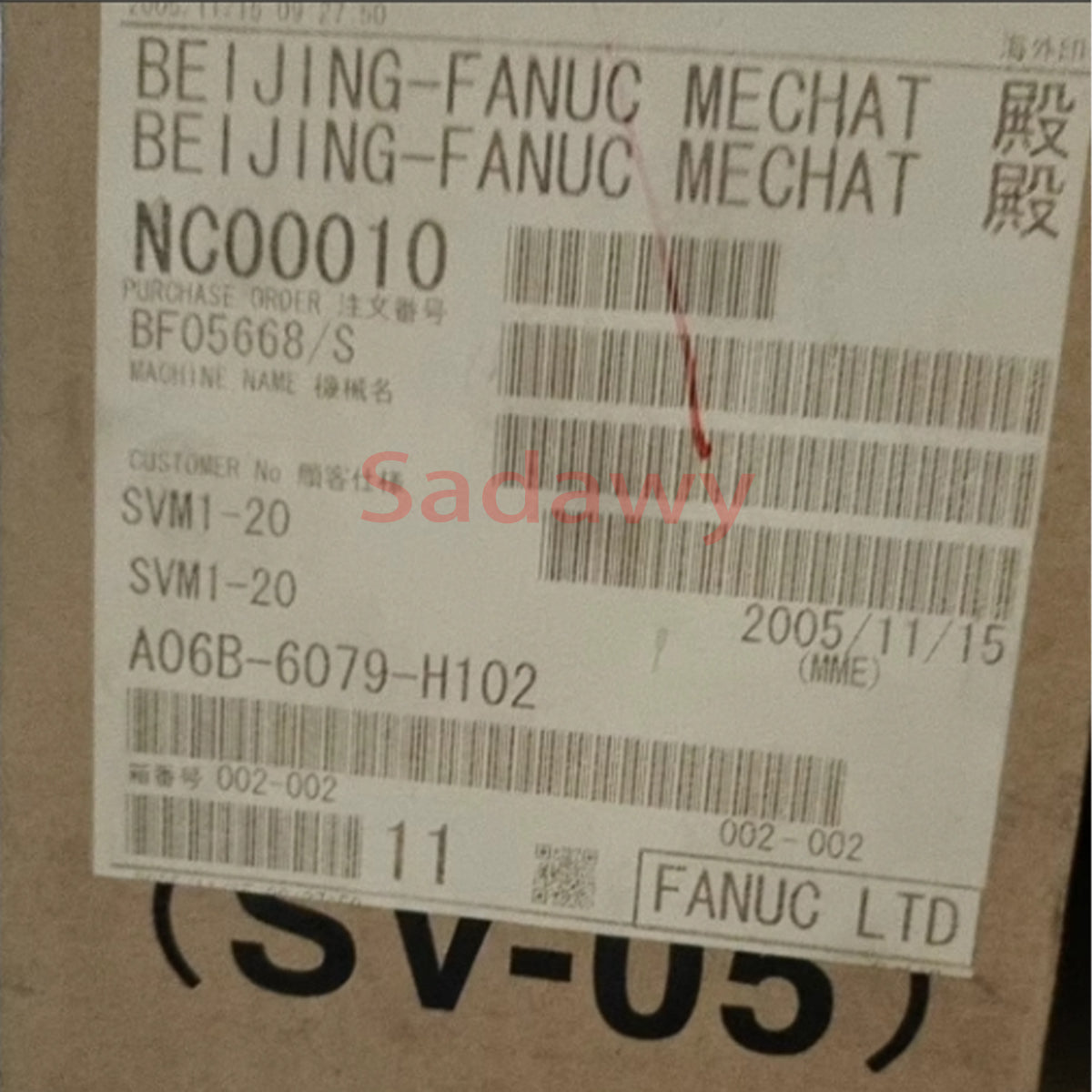 Fanuc A06B-6079-H102 Alpha Servo Driver Module MDL SVM1-20