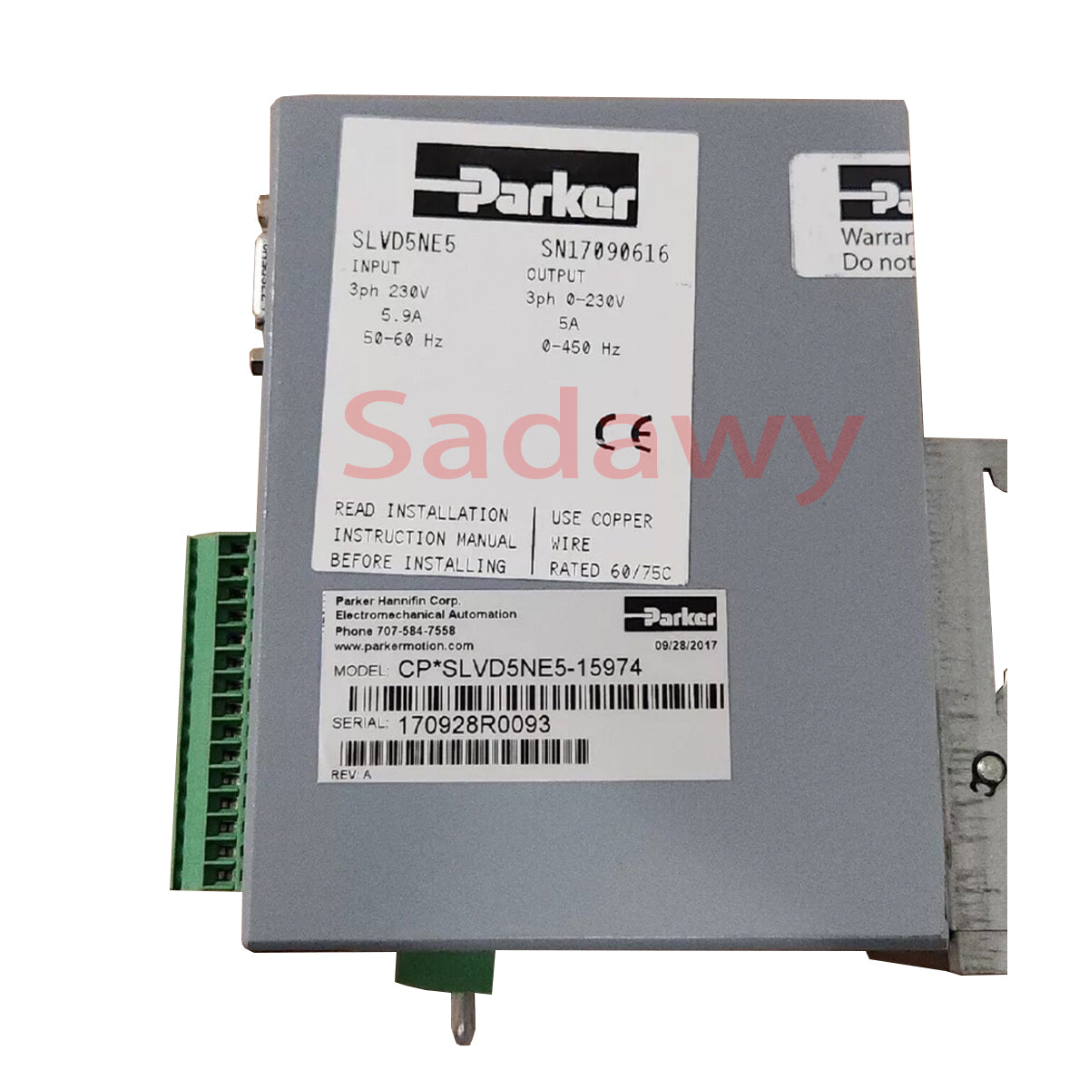 Parker original SLVD5NE5 Sevor Drive With warranty