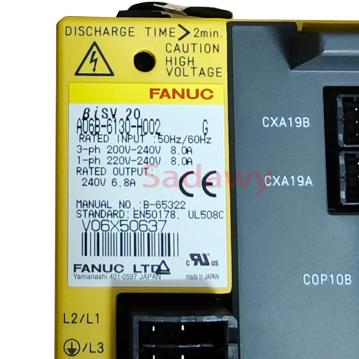 Fanuc A06B-6130-H002 Servo Driver Amplifier Module MDL BSVM1-20i