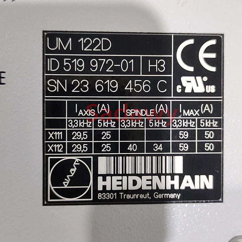 Heidenhain UM122D 519972-01 Servo driver