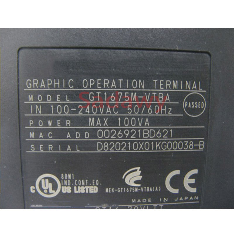 Mitsubishi GT1675M-VTBA 10.4" HMI Touch screen