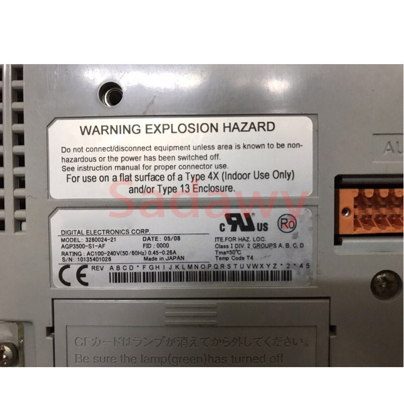 Pro-face GP3000 Series AGP3500-S1-AF 10" HMI Touchscreen