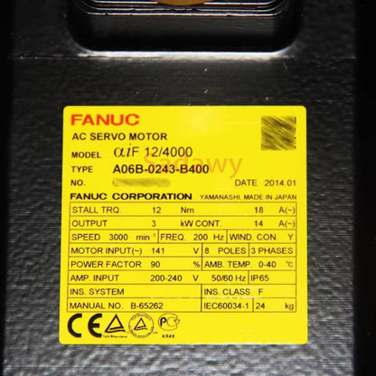 Fanuc A06B-0243-B400 AC Servo Motor