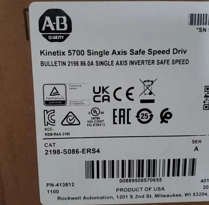 Allen Bradley 2198-S086-ERS4 Kinetix 5700 EtherNet/IP Servo Drive