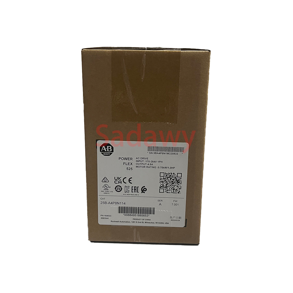 Allen-Bradley PowerFlex 525 25B-A4P8N114 AC Servo Drive with Warranty