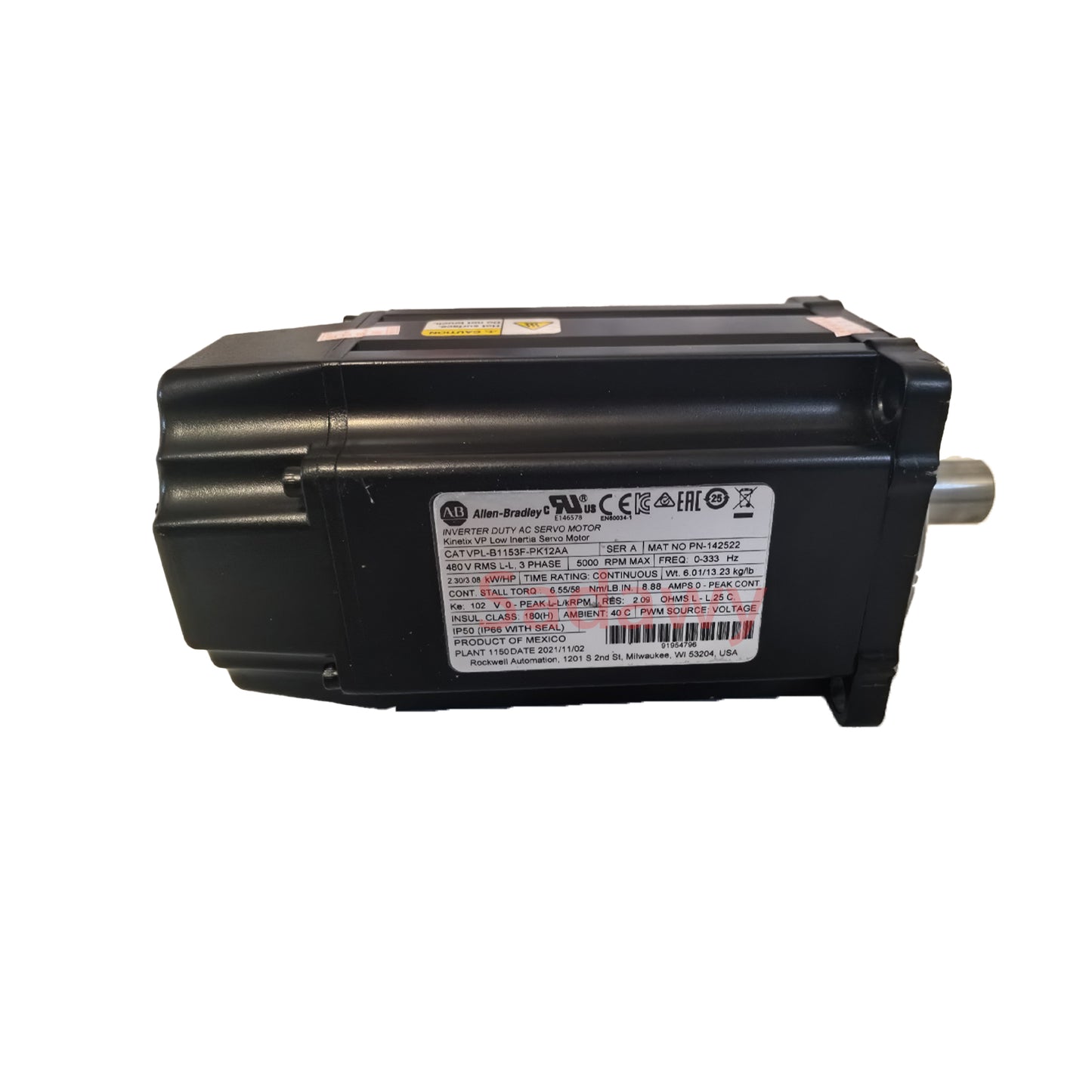 Allen Bradley VPL-B1153F-PK12AA Servo Motor