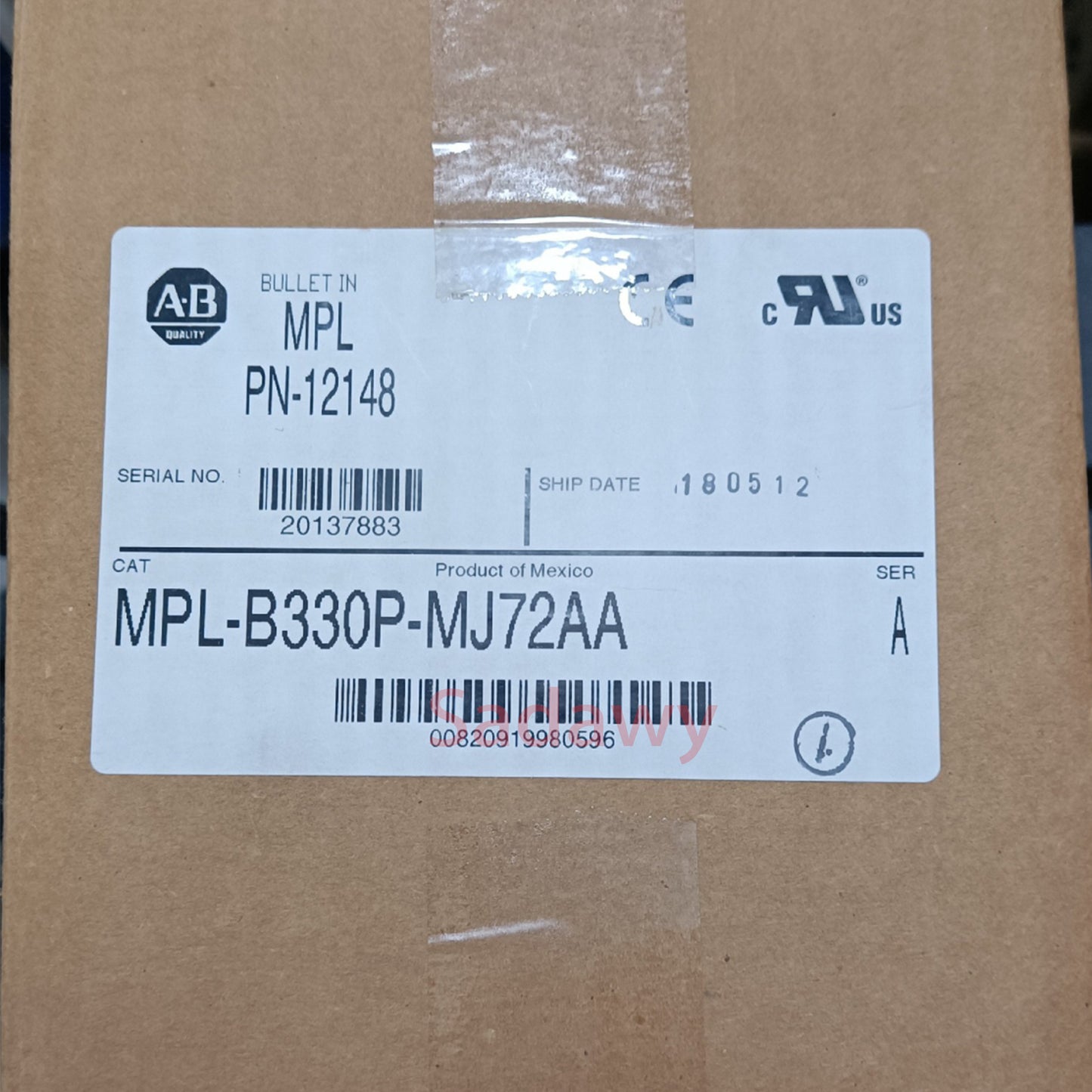 Allen Bradley MPL-B330P-MJ72AA Servo Motor