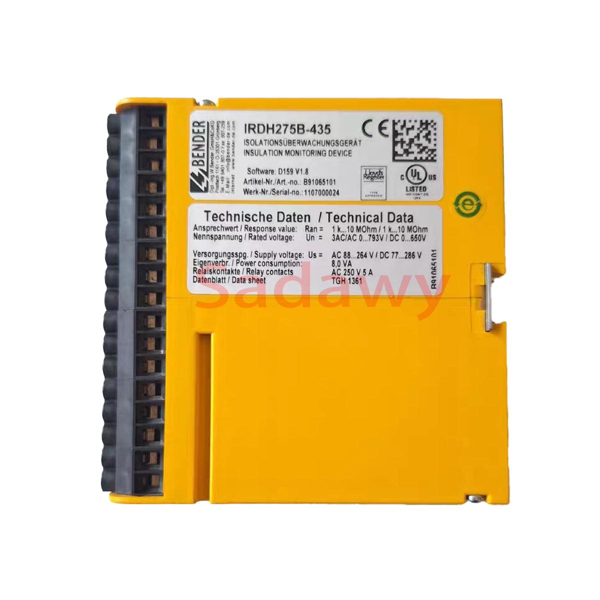 BENDER IRDH275B-435 Insulation monitor