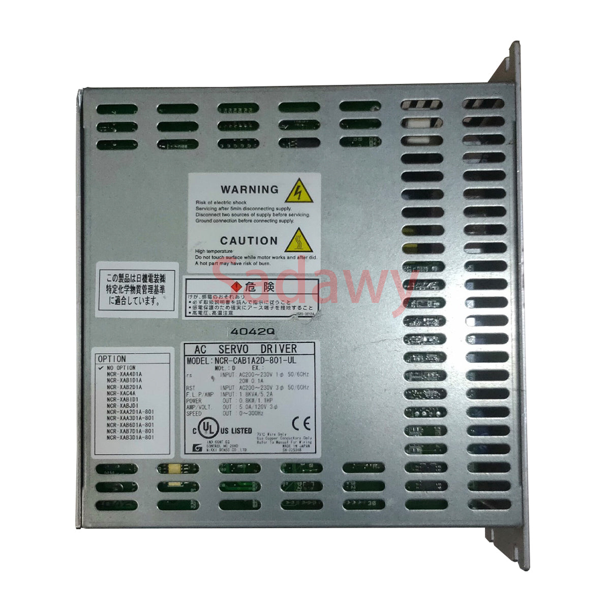 NIKKI DENSO NCR-CAB1A2D-801-UL Servo Drive AC Server