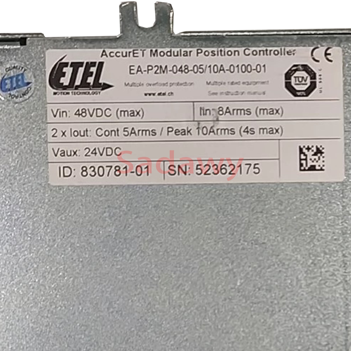 ETEL EA-P2M-048-05/10A-0100-01 AccurET Modular Position Controller