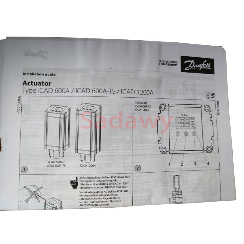 Danfoss ICAD 600A 027H9075 Controller