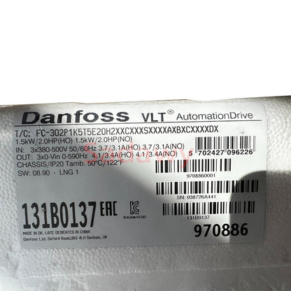 Danfoss 132B0137 VLT Automation drive FC-302