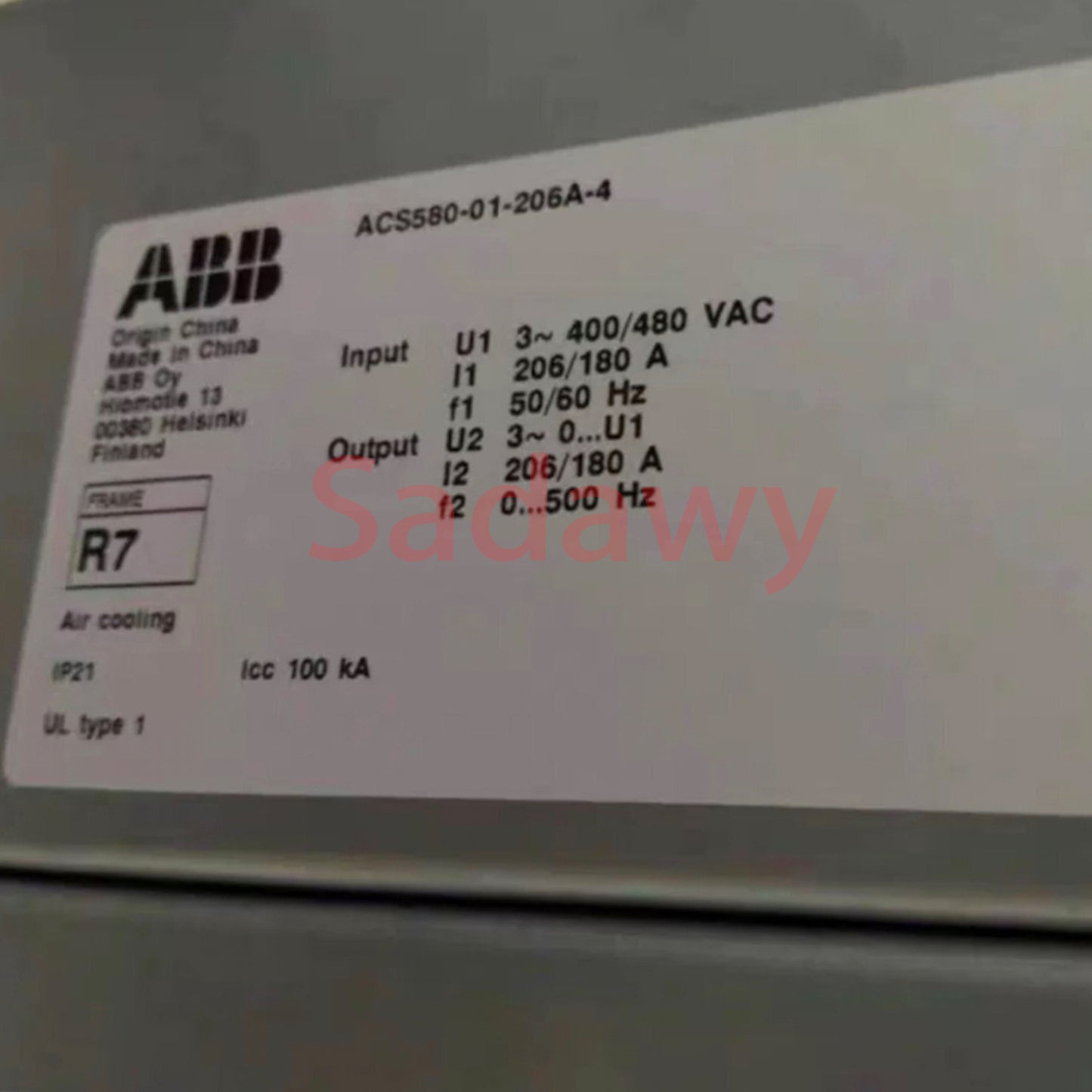 ABB ACS580-01-206A-4 Frequency inverter