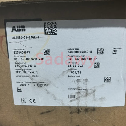 ABB ACS580-01-246A-4 Frequency inverter