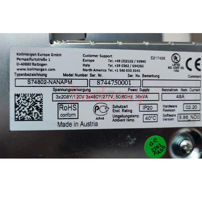 Kollmorgen S74802-NANANA Servo Driver