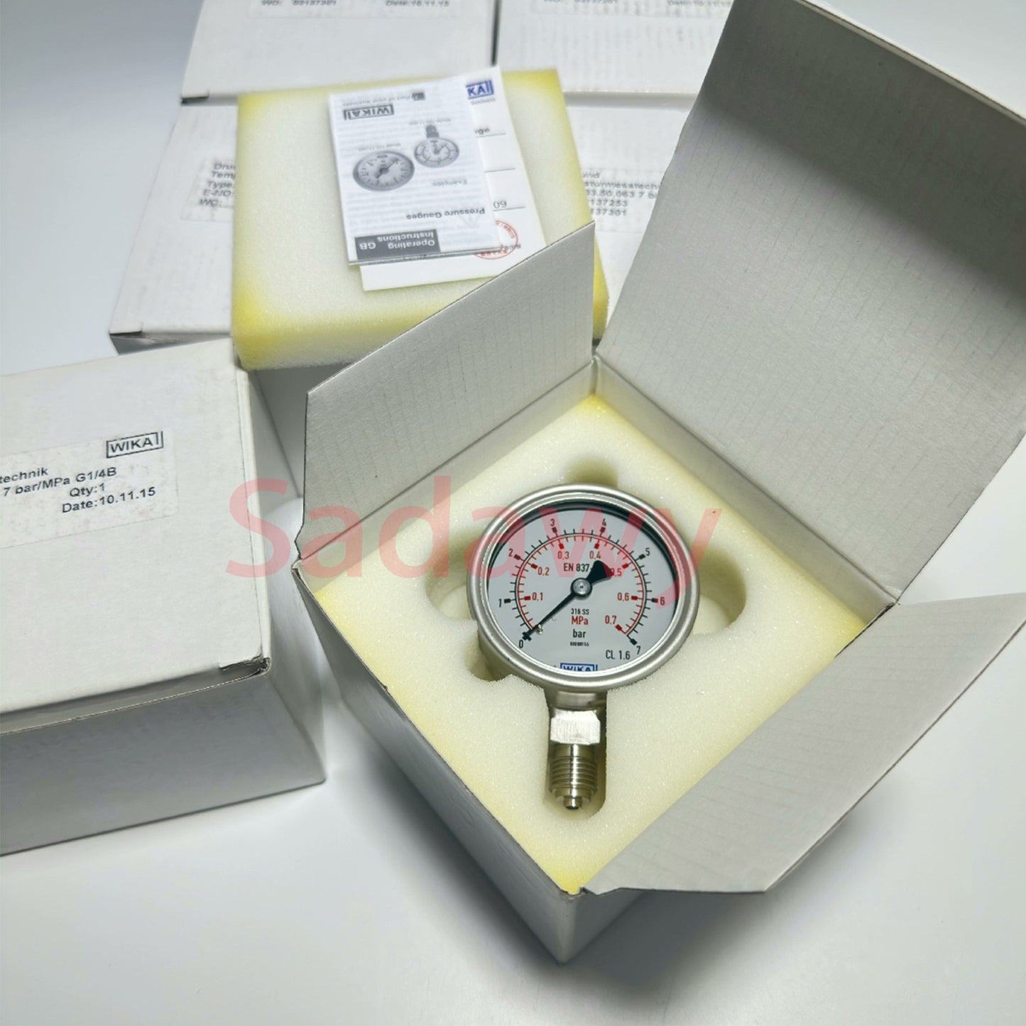 WIKA 233.50.0637 Pressure gauge 0-7 bar/MPa