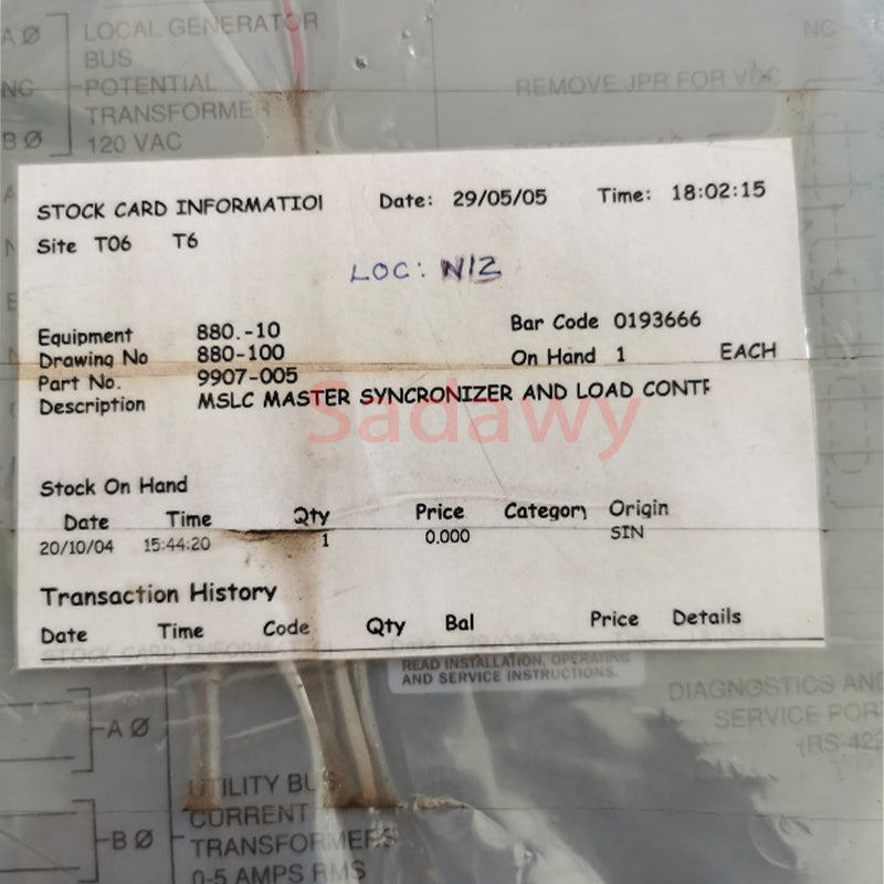 Woodward 9907-005 Master Synchronizer Load Controller