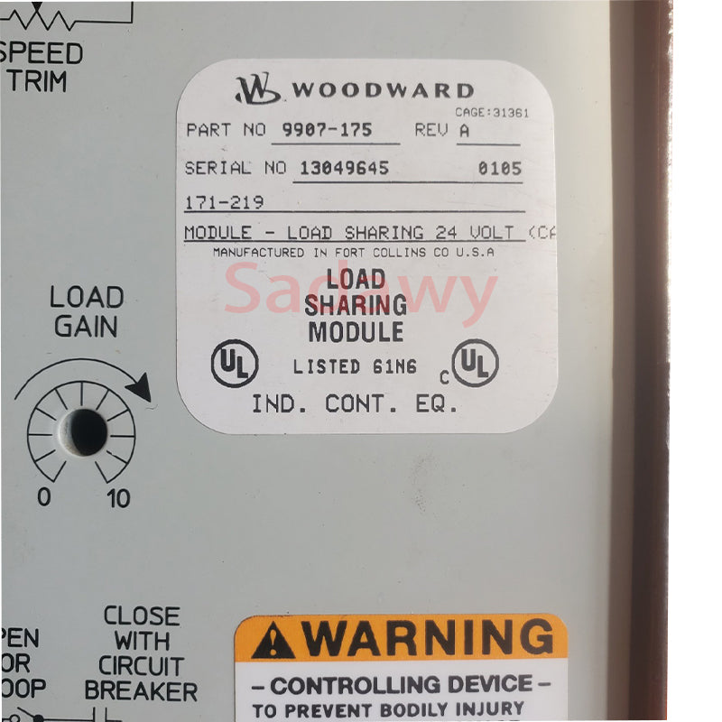 Woodward 9907-175 Load Sharing Module Controller