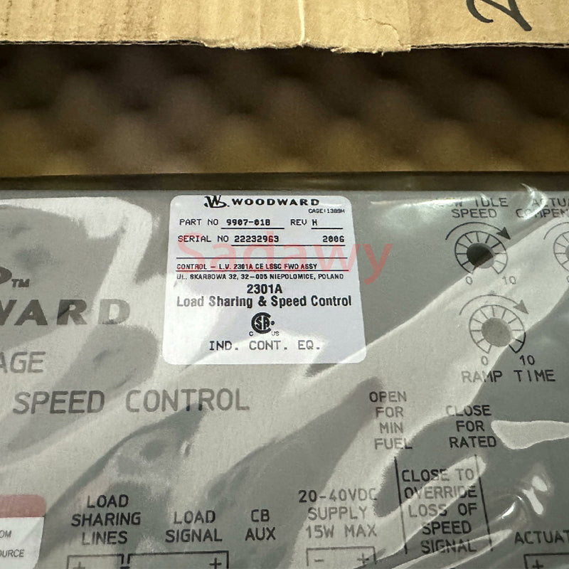 Woodward 9907-018 2301A Load Sharing Speed Controller