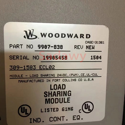 Woodward 9907-838 Load Sharing Module Controller