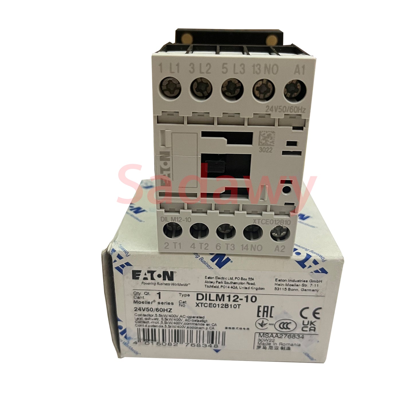 EATON DILM12-10 24VDC xStart  Series Contactor