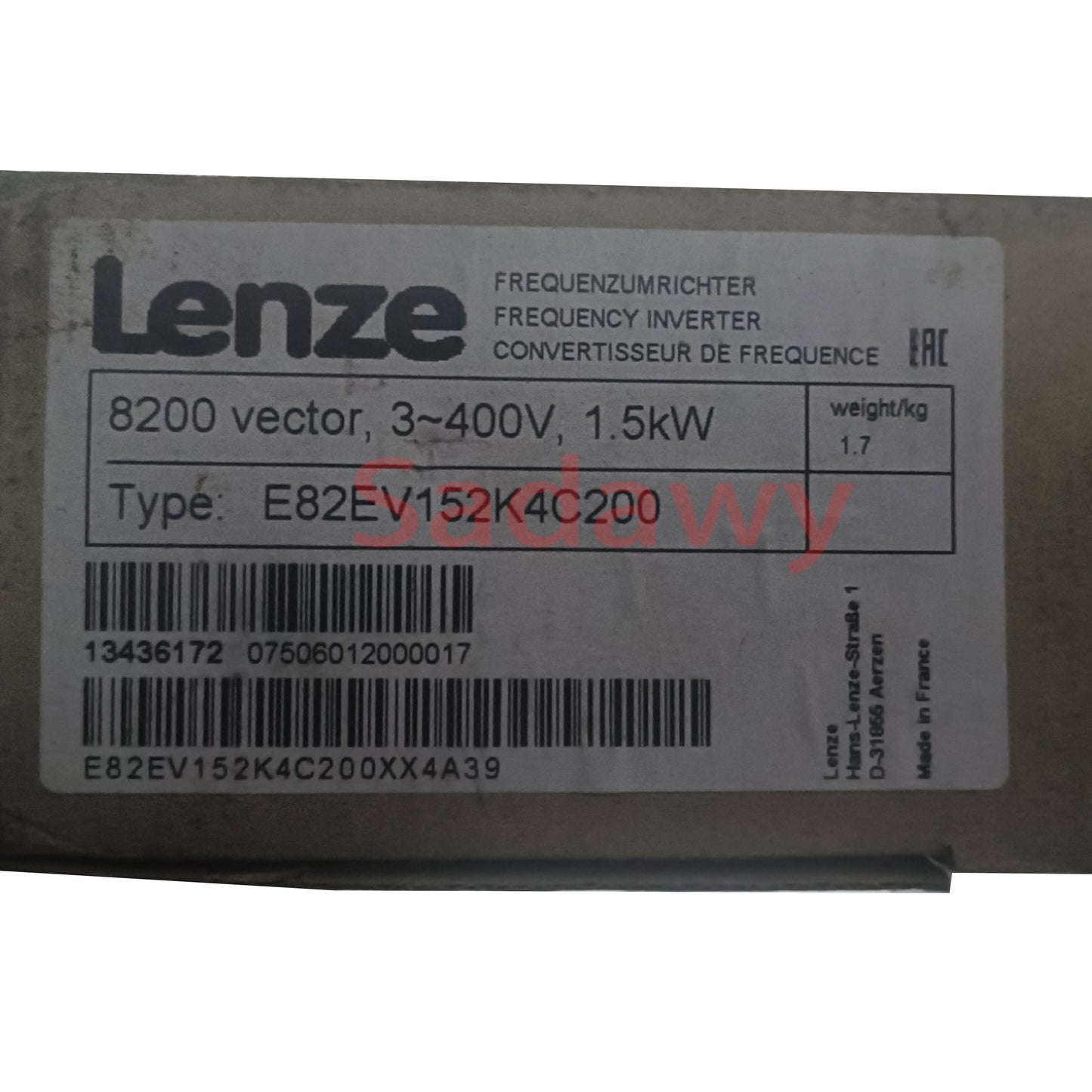 Lenze E82EV152K4C200 Frequency inverter