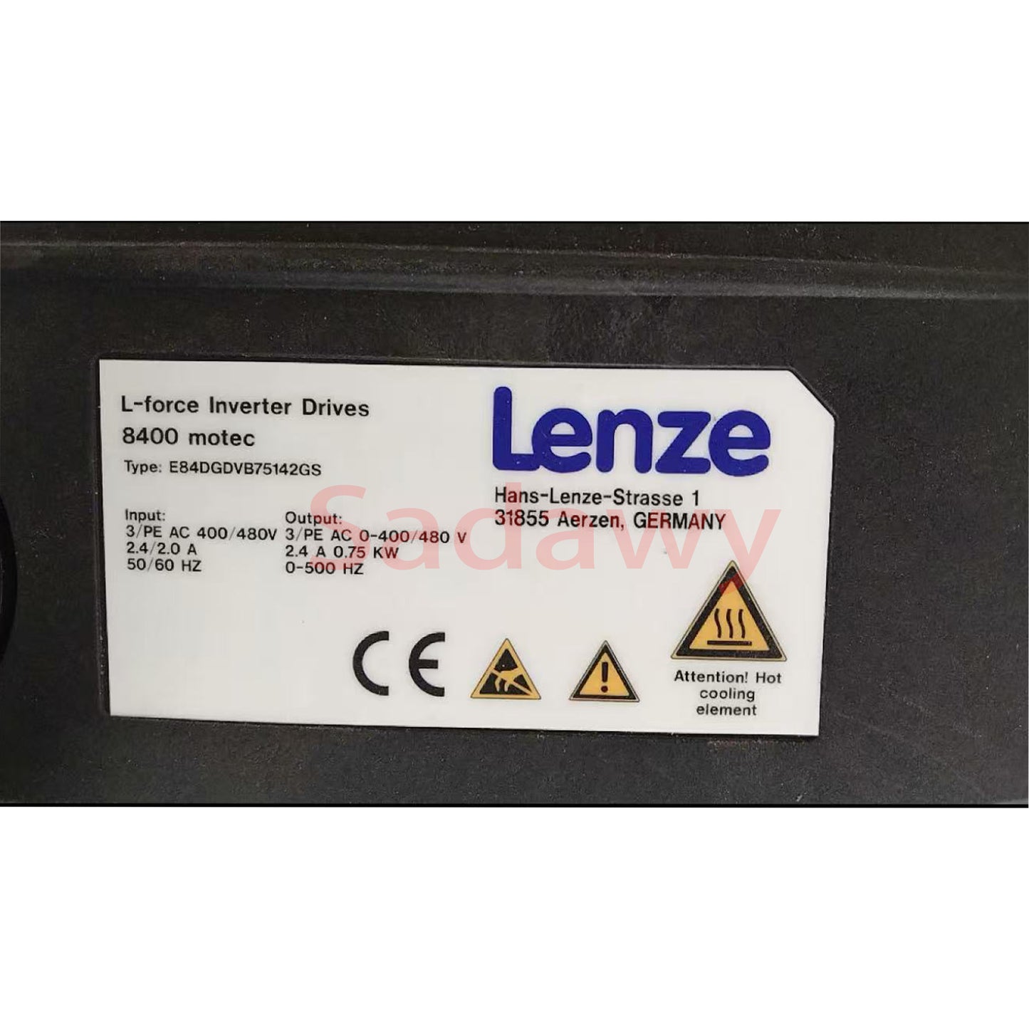 Lenze E84DGDVB75142GS  8400 Series Frequency inverter