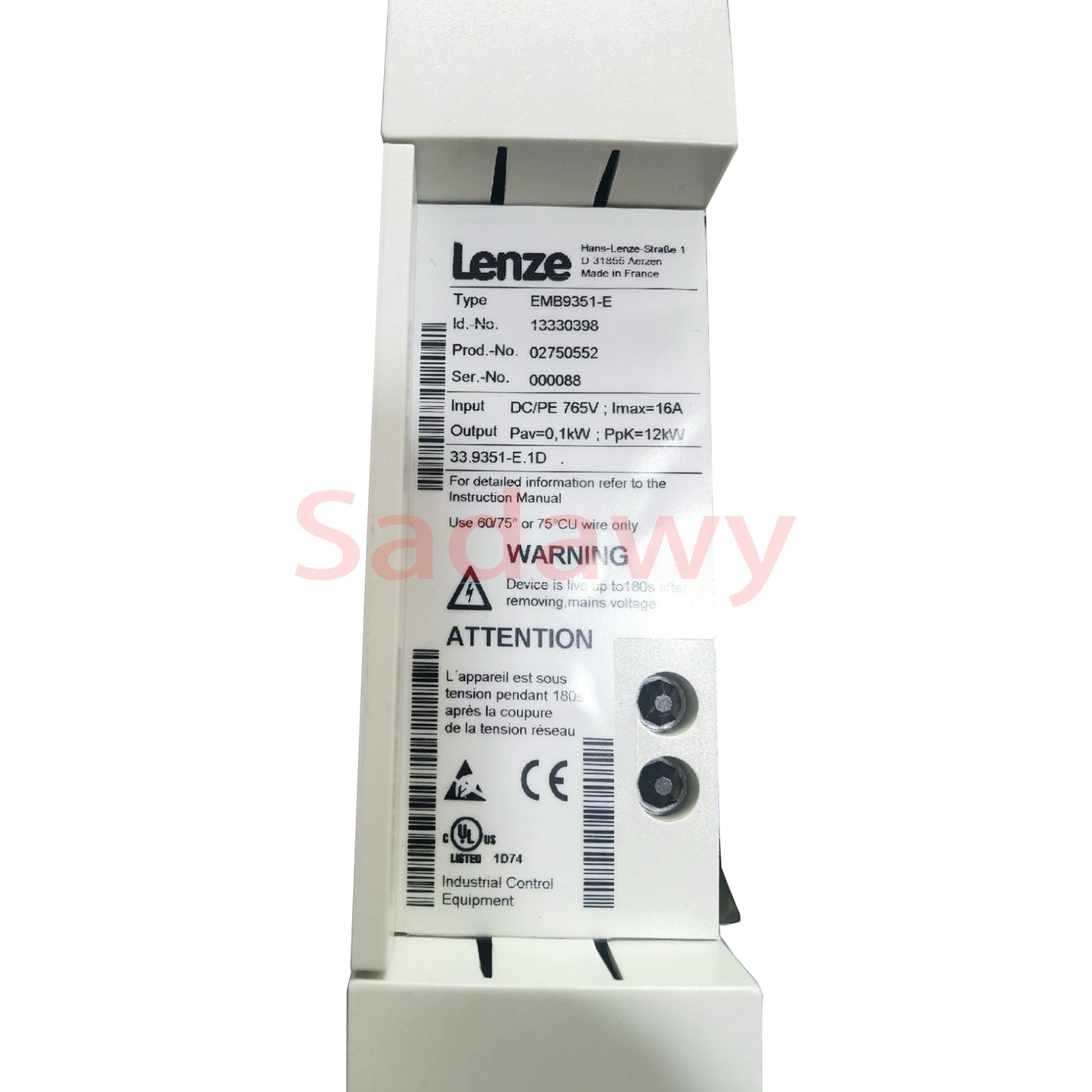 Lenze EMB9351-E Inverter Brake Module