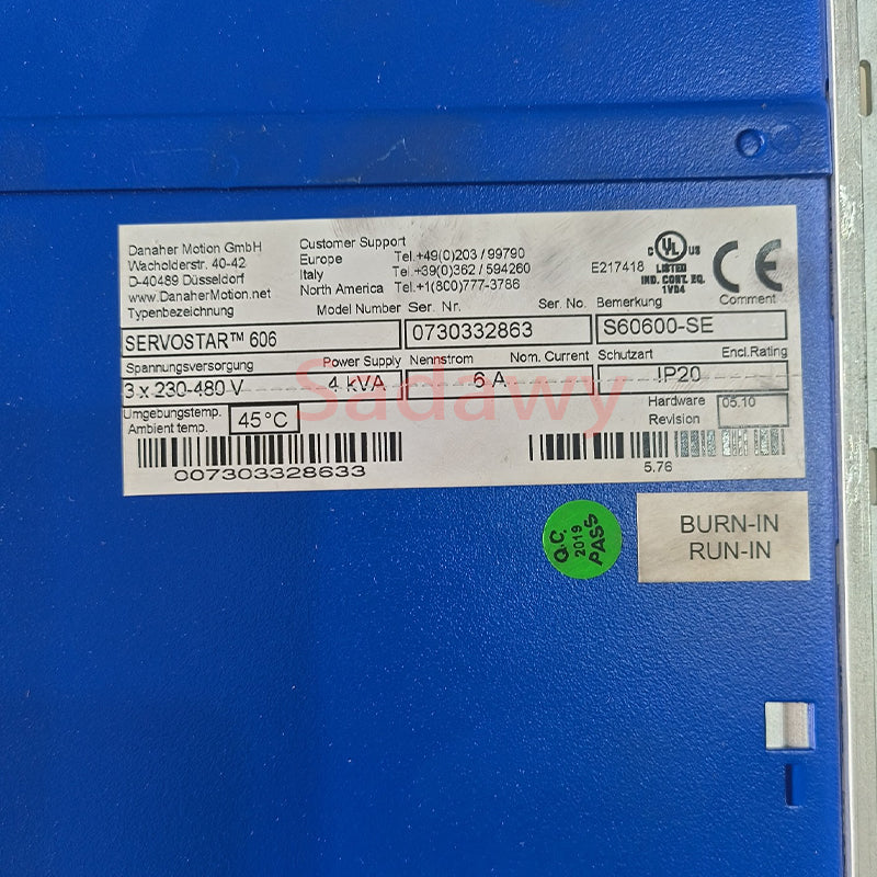 Kollmorgen S60600-SE Servo Driver